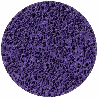 Круг зачистний з нетканого абразиву (корал) Ø125мм на липучці фіолетовий жорсткий SIGMA (9176161) 9176161 фото