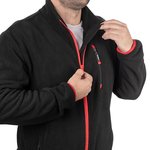 Куртка флісова, тканина - поліестр, щільність 280 G, з кишенею на грудях і двома бічними, розмір S INTERTOOL SP-3101 SP-3101 фото