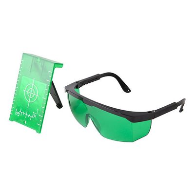 Мишень + очки для лазерного уровня, для зеленого лазера INTERTOOL MT-3068 MT-3068 фото