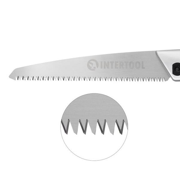 Ножівка садова пряма 210 мм, з металевою ручкою, пластиковий чохол INTERTOOL HT-3145 HT-3145 фото