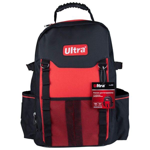 Рюкзак для інструменту 6 кишень 490×380×230мм 43л ULTRA (7411832) 7411832 фото
