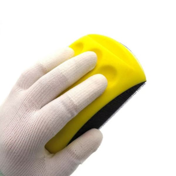 Блок шліфувальний ручний поліуретановий Ø125мм з липучкою (прямокутний) SIGMA (9110171) 9110171 фото