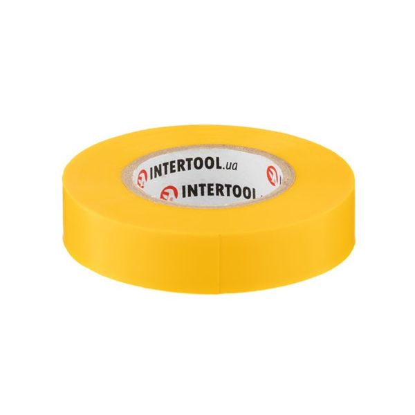 Стрічка ізоляційна 0.15мм*17мм*20м жовта INTERTOOL IT-0052 IT-0052 фото