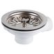 Клапан донний для кухонної мийки 1½" з нерж. решіткою та переливом WIRQUIN (9545680) 9545680 фото 4