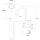 Кран-водонагрівач проточний JZ 3.0кВт 0.4-5бар для ванни гусак вухо на гайці AQUATICA JZ-6C141W (9793203) 9793203 фото 3