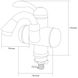 Кран-водонагрівач проточний LZ 3.0кВт 0.4-5бар для раковини гусак вигнутий на гайці AQUATICA LZ-5A111W (9795003) 9795003 фото 2