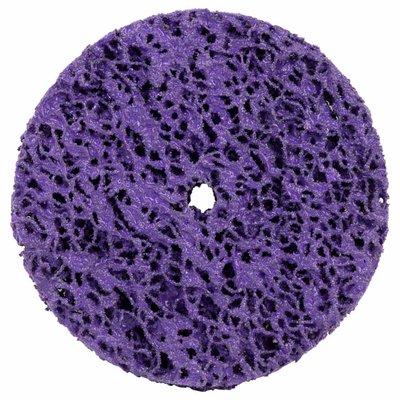 Круг зачистной из нетканого абразива (коралл) Ø100мм без держателя фиолетовый жесткий SIGMA (9175661) 9175661 фото