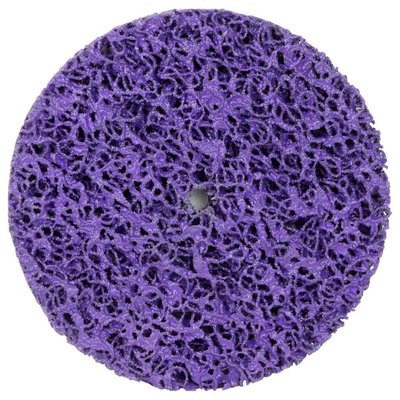 Круг зачистной из нетканого абразива (коралл) Ø125мм без держателя фиолетовый жесткий SIGMA (9175681) 9175681 фото