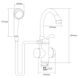 Кран-водонагрівач проточний LZ 3.0кВт 0.4-5бар для ванни гусак вухо на гайці AQUATICA LZ-6C111W (9795203) 9795203 фото 2