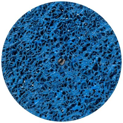 Круг зачистний з нетканого абразиву (корал) Ø125мм без тримача синій середня жорсткість SIGMA (9175761) 9175761 фото