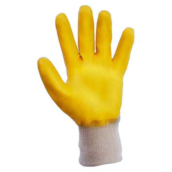 Рукавички трикотажні з нітриловим покриттям (жовті) SIGMA (9443441) 9443441 фото