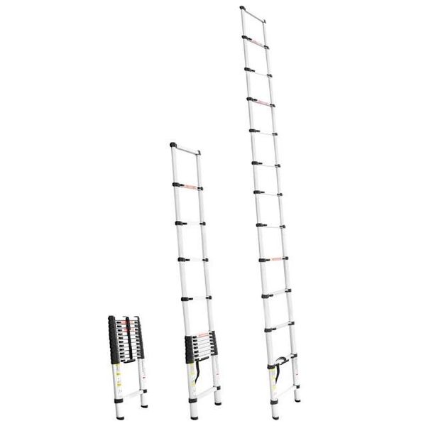 Лестница алюминиевая телескопическая 12 ступ., 3,80 м INTERTOOL LT-3038 LT-3038 фото
