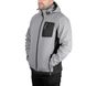 Куртка SOFTSHELL світло сіро-чорна, з капюшоном, тришарова, тканина - стрейч 300 GSM 100D, з водо- і вітрозахистом, розмір L INTERTOOL SP-3123 SP-3123 фото 2