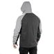 Куртка SOFTSHELL світло сіро-чорна, з капюшоном, тришарова, тканина - стрейч 300 GSM 100D, з водо- і вітрозахистом, розмір L INTERTOOL SP-3123 SP-3123 фото 7