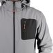 Куртка SOFTSHELL світло сіро-чорна, з капюшоном, тришарова, тканина - стрейч 300 GSM 100D, з водо- і вітрозахистом, розмір L INTERTOOL SP-3123 SP-3123 фото 4