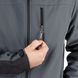 Куртка SOFTSHELL темно сіро-чорна, тришарова, тканина - стрейч 300 GSM 100D, з водо- і вітрозахистом, розмір S INTERTOOL SP-3131 SP-3131 фото 6