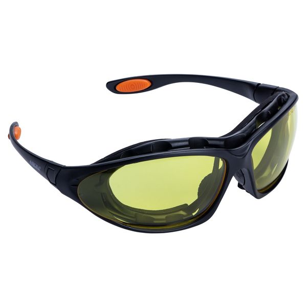 Набір окуляри захисні з обтюратором і змінними дужками Super Zoom anti-scratch, anti-fog (бурштин) SIGMA (9410921) 9410921 фото